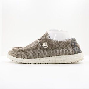 Hey Dude Wally Brown Knit Lightweight Slip On Shoes - Men's 8